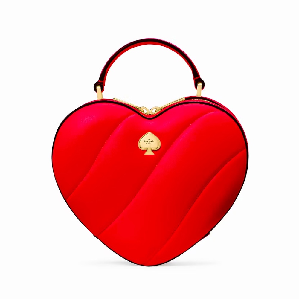 Kate Spade Love Shack Quilted 3D Red Heart Crossbody NWT